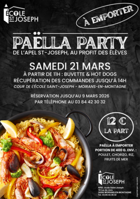 A bientôt pour notre "Paëlla Party"